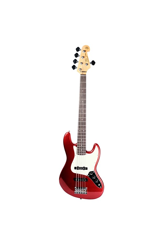 SJB62 /5/MRD 5 Telli Bas Gitar (Metallic Red) - 1