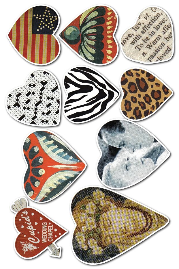 Vintage Themed Sticker Set - 10 Piece Sticker Set - Phone, Tablet, Notebook Laptop Compatible Sticker