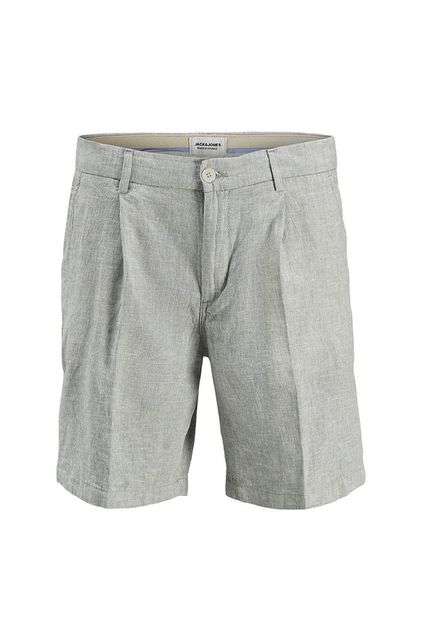 Haki Erkek Tapered Fit Chino Şort JPSTACE JJCAIRO LINEN BLEND - 1