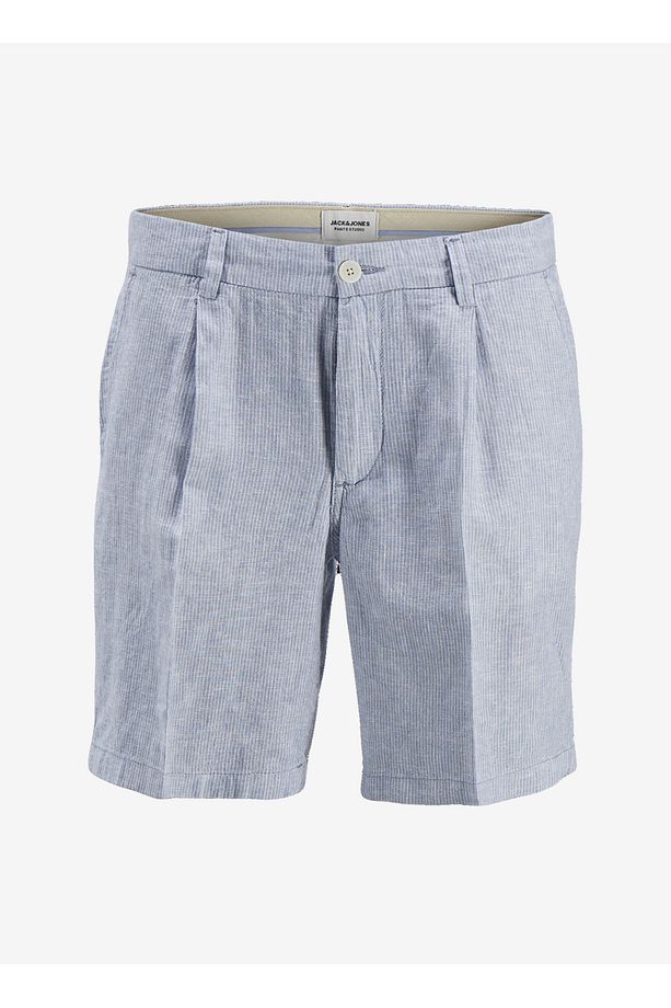 Lacivert Erkek Tapered Fit Chino Şort JPSTACE JJCAIRO LINEN BLEND - 1