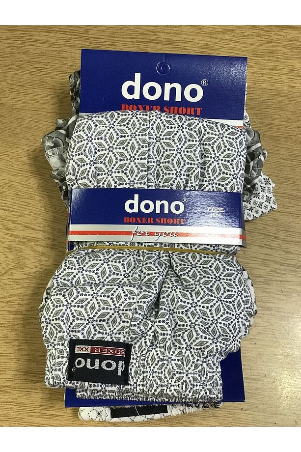 Erkek %100 Pamuk 3 Lü Paket Karışık Renk 1.Kalite Boxer Şort - 8