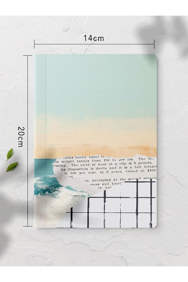 Çizgisiz Defter, Vintage Retro Temalı Notebook, Not Defteri, Vintage Defter, 64 Sayfa 14*21cm - 2