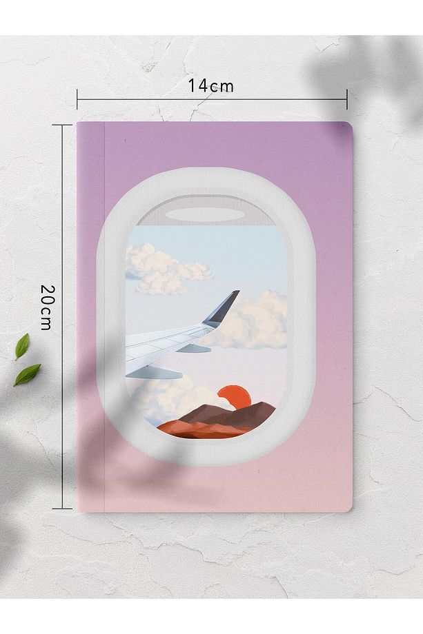 Çizgisiz Defter, Vintage Retro Temalı Notebook, Not Defteri, Vintage Defter, 64 Sayfa 14*21cm - 2