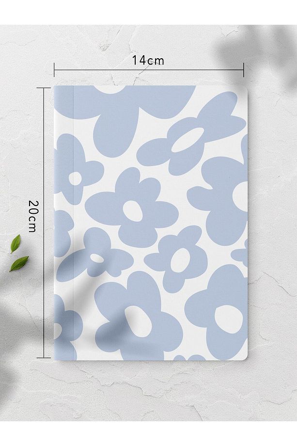 Çizgisiz Defter Seti - Mavi - 4 Adet - 14cm*20cm - 64 Sayfa - 4