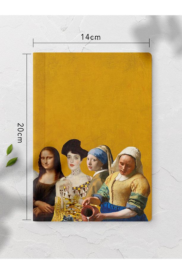 Çizgisiz Defter, Vintage Retro Temalı Notebook, Not Defteri, Vintage Defter, 64 Sayfa 14*21cm - 2
