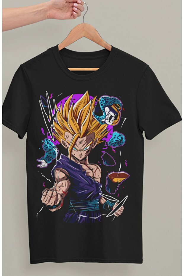 Oversize Dragon Ball Son Gohan Ex Printed T-shirt, Unisex Anime Printed T-shirt