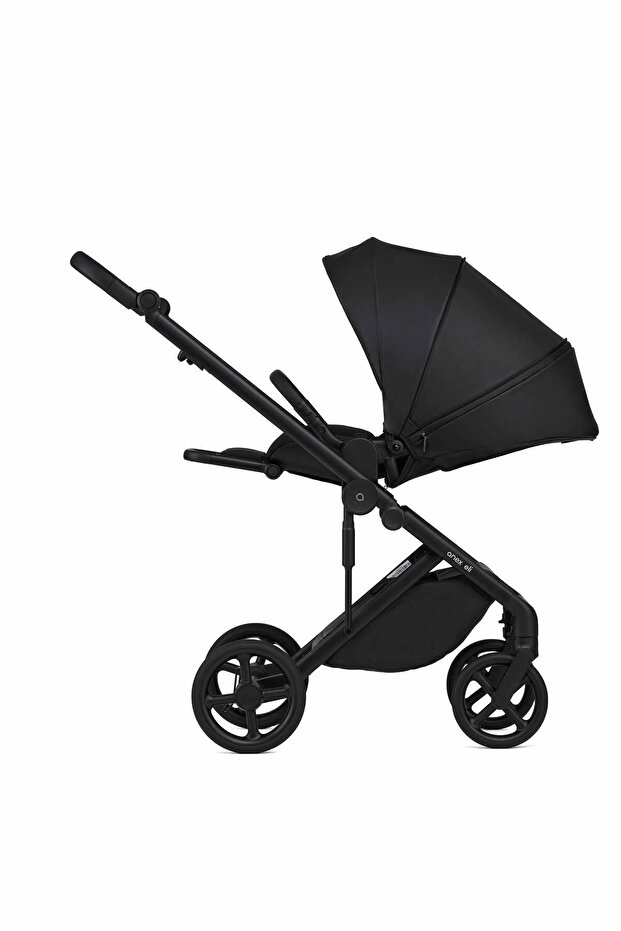 Eli - 2′si 1 Arada Portbebeli Çift Yönlü Bebek Arabası Seti - Midnight - 6