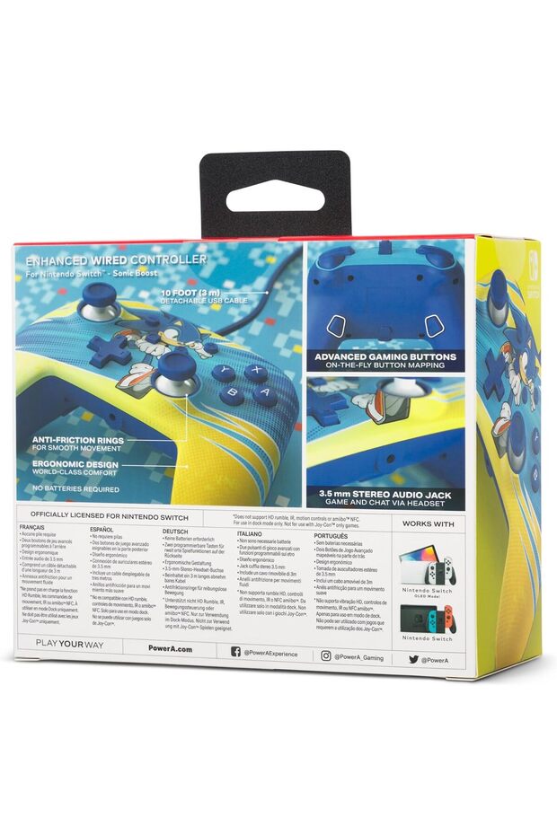 Enhanced Kablolu Joystick Nintendo Switch - Sonic Boost - 3