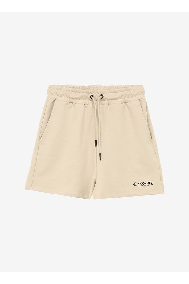 Bej Kadın Basic Sweat Şort D4sl-sht3052 - 1