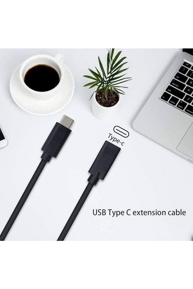 Type C Usb 3.1 Uyumlu Uzatma Kablosu Ekleme Dişi Erkek Kablosu 1 metre Type-C Erkek To Type-C Dişi - 3
