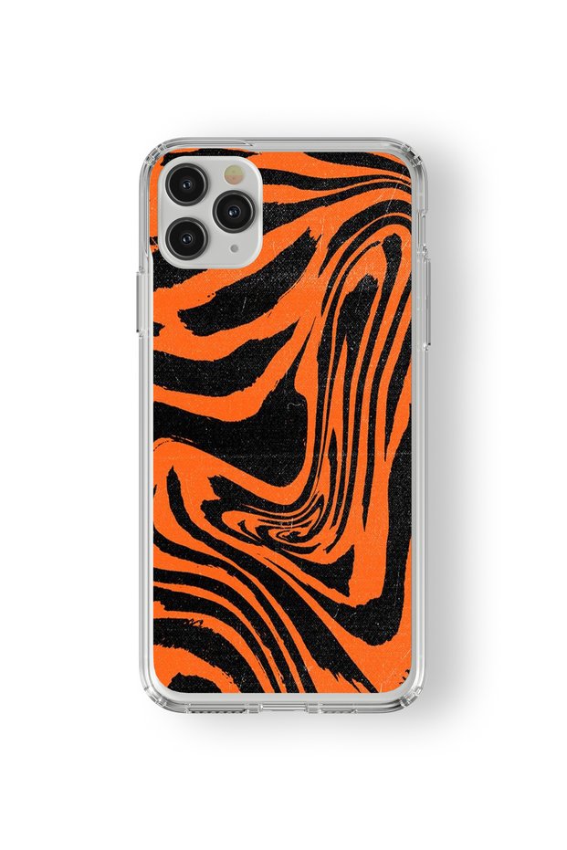 حافظة شفافة مطبوعة بتصميم حمار وحشي متوافقة مع هاتف iPhone 11 Pro