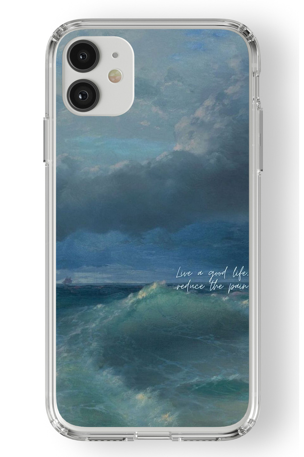 iPhone 11 Compatible Good Life Design Printed Transparent Case