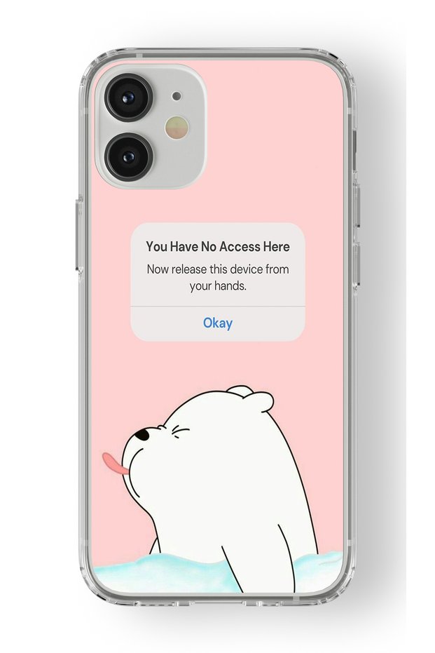 حافظة شفافة مطبوعة بتصميم متوافق مع هاتف iPhone 12 Mini بدون إمكانية الوصول إلى هنا