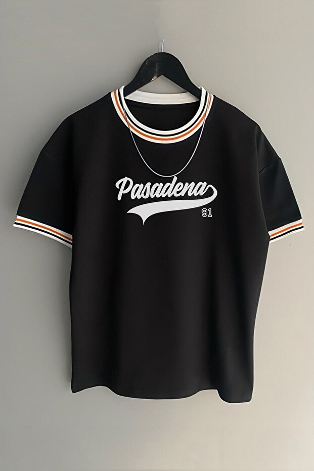 Men's New Season Oversize Collar Detailed Summer T-shirt