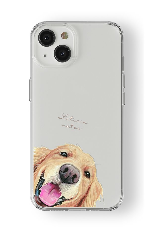 حافظة شفافة مطبوعة بتصميم ذهبي متوافق مع هاتف iPhone 13 Mini