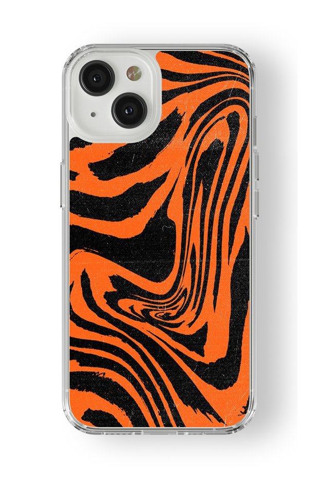 حافظة شفافة مطبوعة بتصميم حمار وحشي متوافقة مع هاتف iPhone 13 Mini