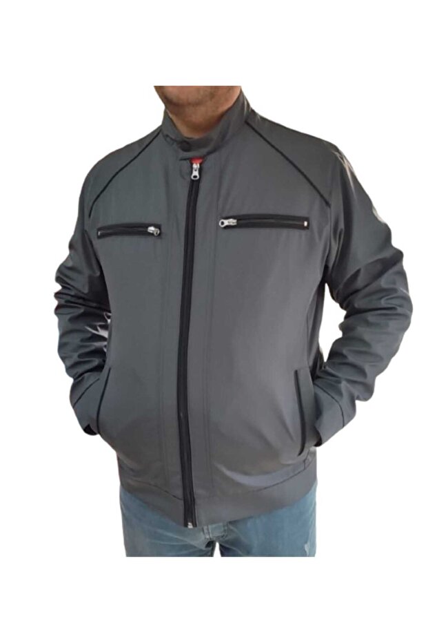 معطف رجالي صيفي كبير الحجم (قماش بونديت) 2XL-3XL-4XL-5XL