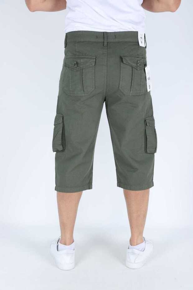 Knee-Length Cargo Pocket Capri - 2