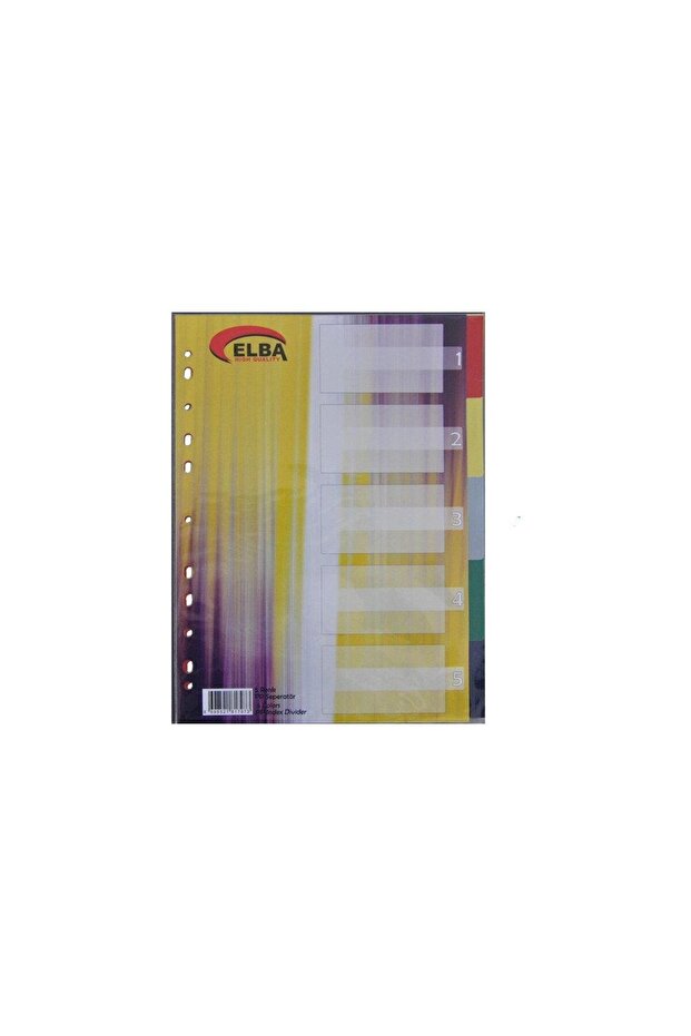 Separator 5 Color Plastic A4 (10 PCS)