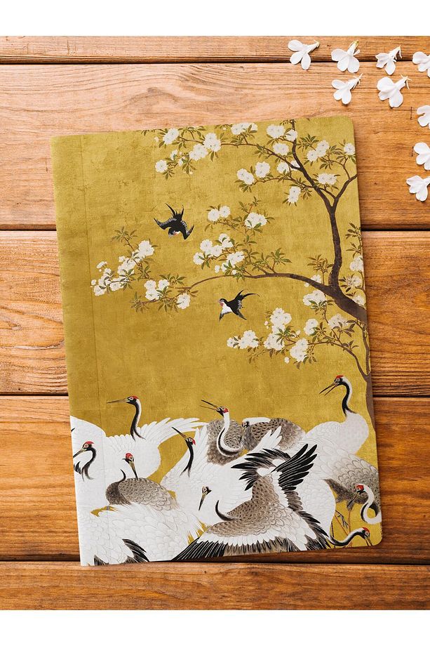 Çizgisiz Defter, Vintage Retro Temalı Notebook, Not Defteri, Vintage Defter, 64 Sayfa 14*21cm - 1