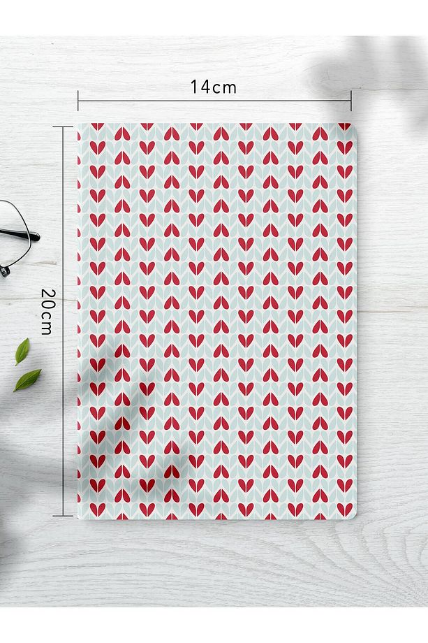 Çizgisiz Defter Seti, 2 Adet Geometrik Desenli Notebook, Not Defteri, Anı Defteri, 64 Sayfa Orta Boy - 4