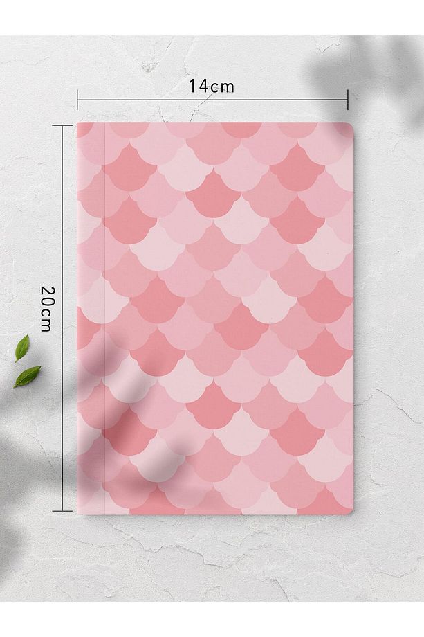 Çizgisiz Defter, Pembe ve Desenli Notebook, Not Defteri, Akıl ve Anı Defteri, 64 Sayfa, 14*21cm - 2