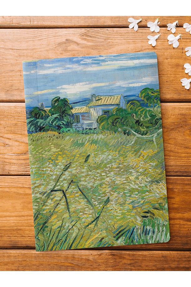 Çizgisiz Defter, Modern Sanat Notebook, Van Gogh Temalı Not Defteri 64 Sayfa, 14*21cm - 1