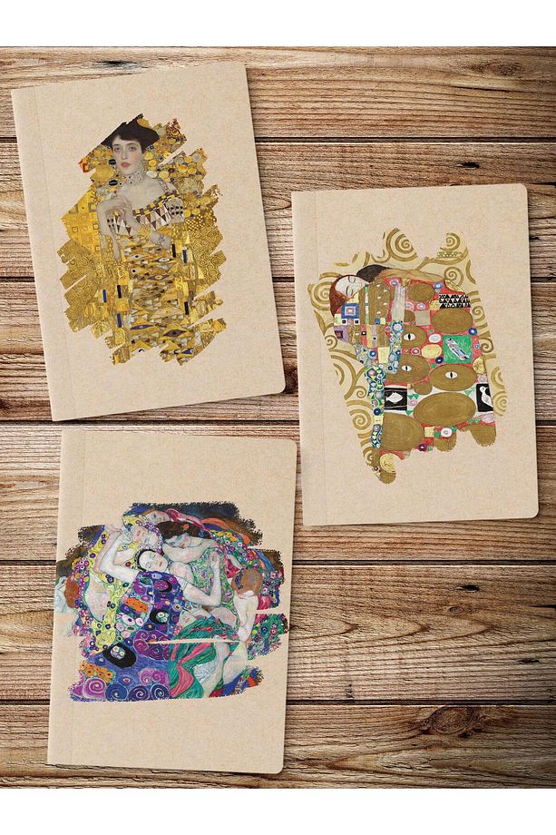 Çizgisiz Defter Seti, 3 Adet Not Defteri, Notebook Journal Seti, Anı Defteri, 64 Sayfa Orta Boy - 2