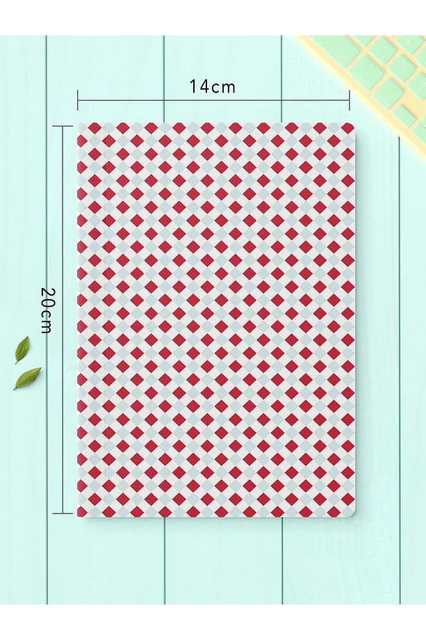 Çizgisiz Defter Seti, 2 Adet Geometrik Desenli Notebook, Not Defteri, Anı Defteri, 64 Sayfa Orta Boy - 3
