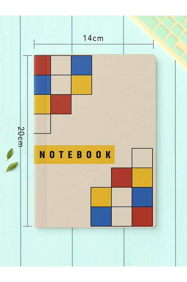 Çizgisiz Defter Seti, 2 Adet Vintage Desenli Notebook, Not Defteri, Anı Defteri, 64 Sayfa Orta Boy - 4
