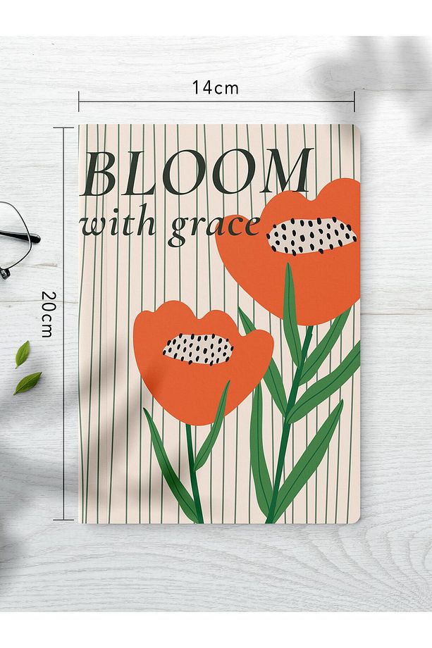 Çizgisiz Defter Seti, 2 Adet Vintage Desenli Notebook, Not Defteri, Anı Defteri, 64 Sayfa Orta Boy - 3