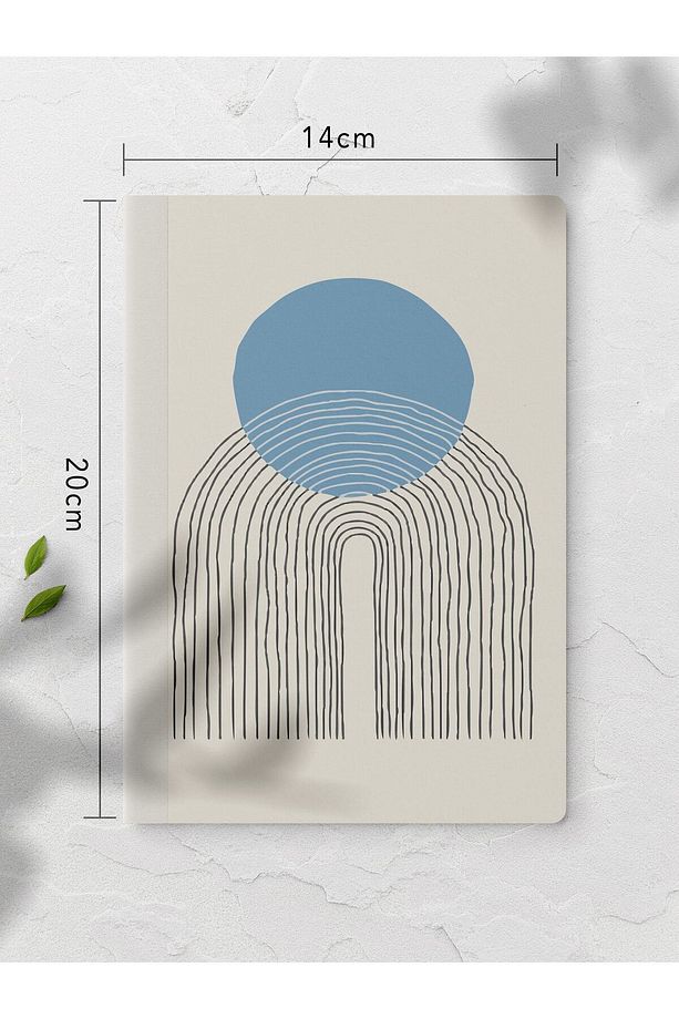 Geometrik Çizgisiz Defter Seti - 4 Adet - 14cm*20cm - 64 Sayfa - 6