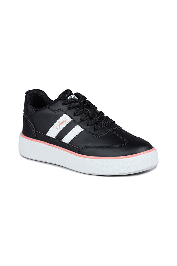 28146 Black - Salmon Pink Women's Sneaker Casual Sneakers