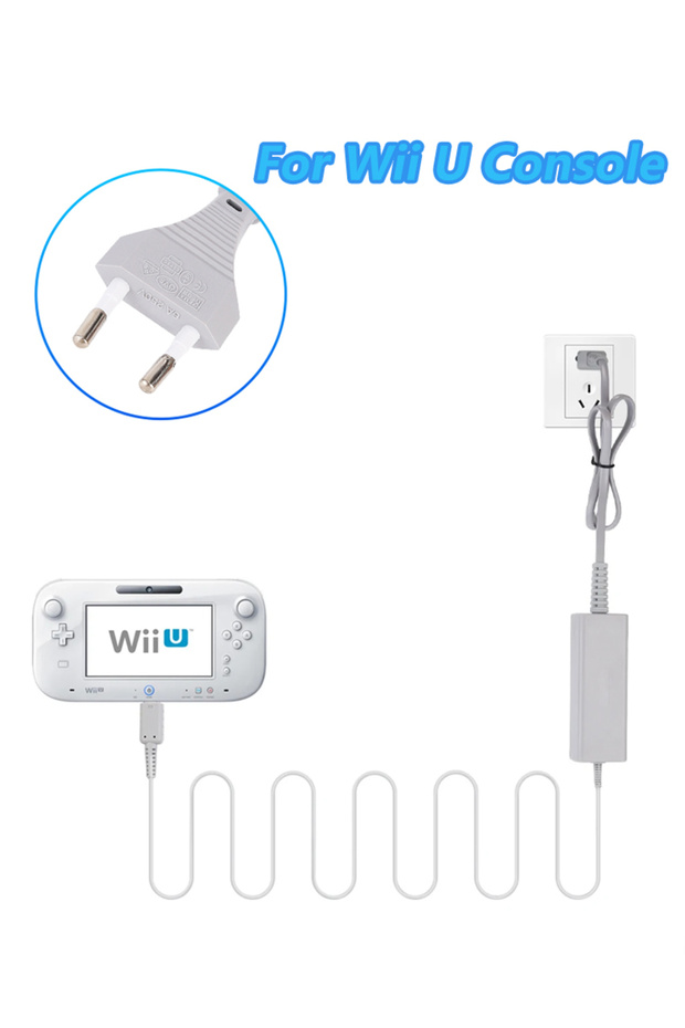 Eu Plug Ac Adapter Charger For Wii U Console Power Supply Cord Compatible With Nintendo Wii U Rem... - 8