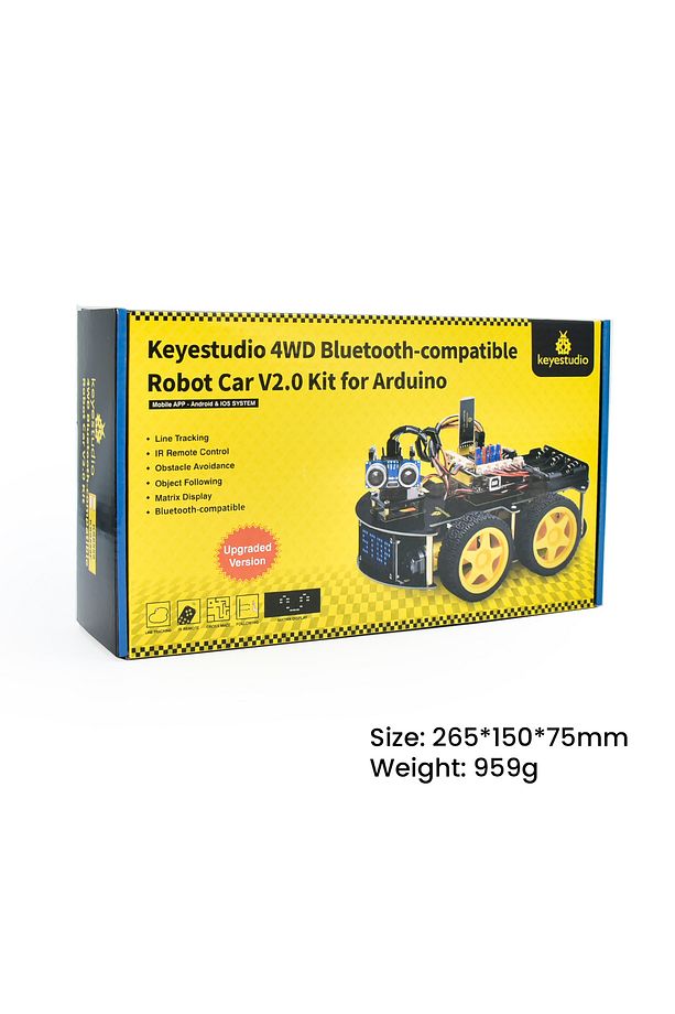 Keyestudio 4WD Multi BT Robot Car Kit V2.0 W/LED Display For Arduino Robot Kit DIY Electronic Kit... - 6