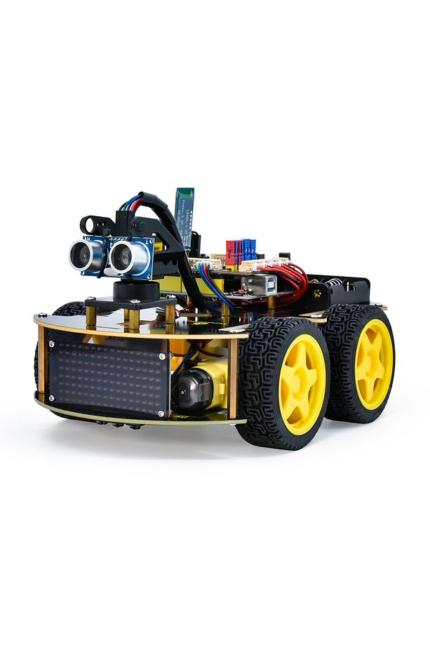 Keyestudio 4WD Multi BT Robot Car Kit V2.0 W/LED Display For Arduino Robot Kit DIY Electronic Kit... - 3