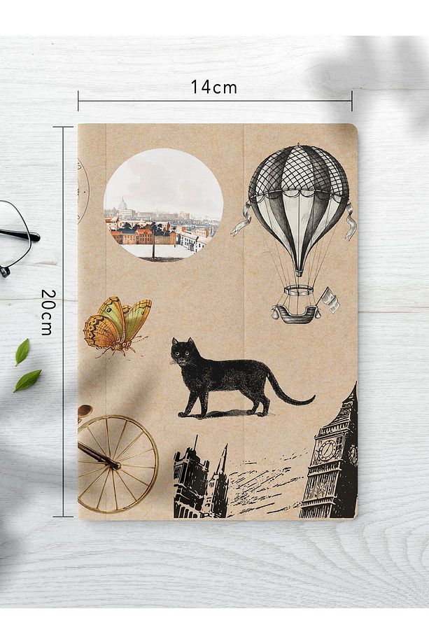 Çizgisiz Defter Seti, 3 Adet Not Defteri, Notebook Journal Seti, Anı Defteri, 64 Sayfa Orta Boy - 3