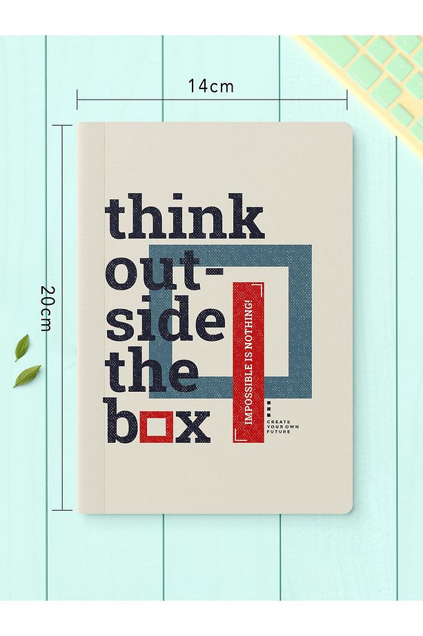 Çizgisiz Defter Seti, 2 Adet Motivasyon Desenli Notebook, Not Defteri, Anı Defteri, 64 Sayfa - 4