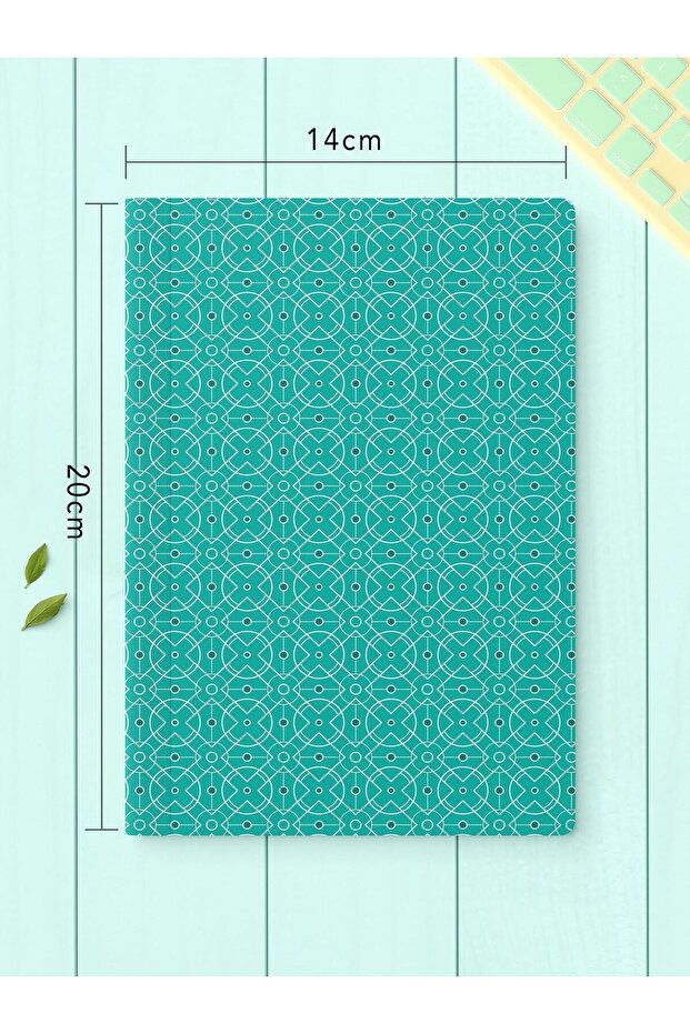 مجموعة دفتر ملاحظات غير مبطنة، 2 دفتر ملاحظات بنمط هندسي، دفتر ملاحظات، دفتر ذكريات، 64 صفحة متوسطة الحجم - 4