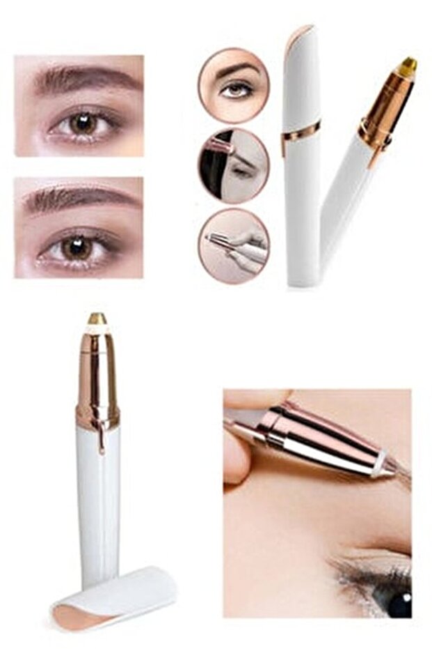 Onl Isb01 Battery Operated Eyebrow Mustache Facial Epilator Pen Device (Işbaşı)