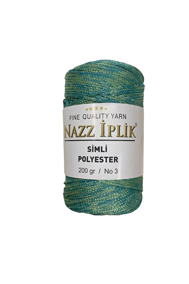 خيوط بوليستر مكرامية لامعة للحياكة اليدوية 200 جرام - 1