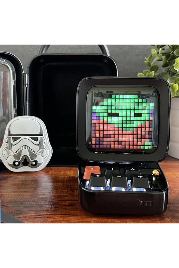 Ditoo Plus Kırmızı Piksel LED Ekranlı Uygulama Kontrollü Akıllı Bluetooth Hoparlör - 4