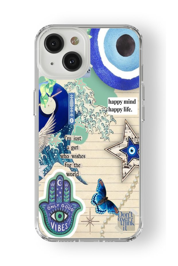 حافظة شفافة مطبوعة بتصميم لا تفكر كثيرًا متوافقة مع هاتف iPhone 15