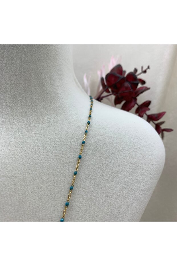 Mavi Boncuklu Kolye - 2