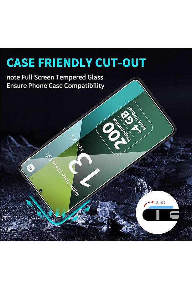 Xiaomi Redmi Note 13 Pro 5g Kamera Lens Koruma Camı Ve 9h Temper Ekran Camı 2'li Set (BİRER ADET) - 4