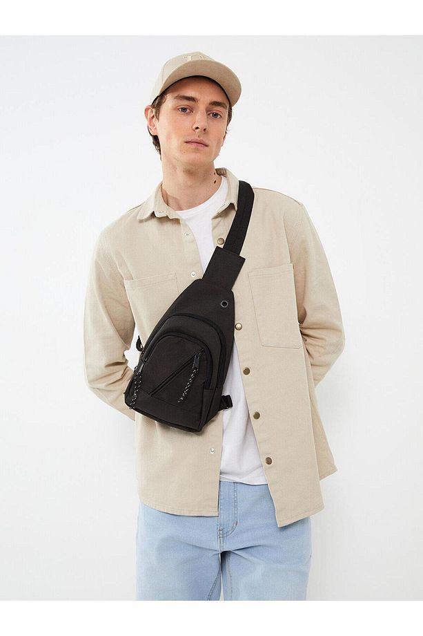 LCW ACCESSORIES Düz Erkek Göğüs Çantası - 1
