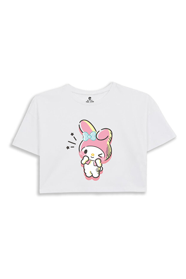 My Melody Baskılı Crop Tshirt - 1