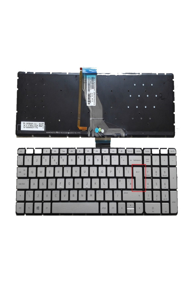 Hp NSK-CW6BQ PK131CR1A00 Klavye (Silver - TR) ışıklı - B.Enter - 1