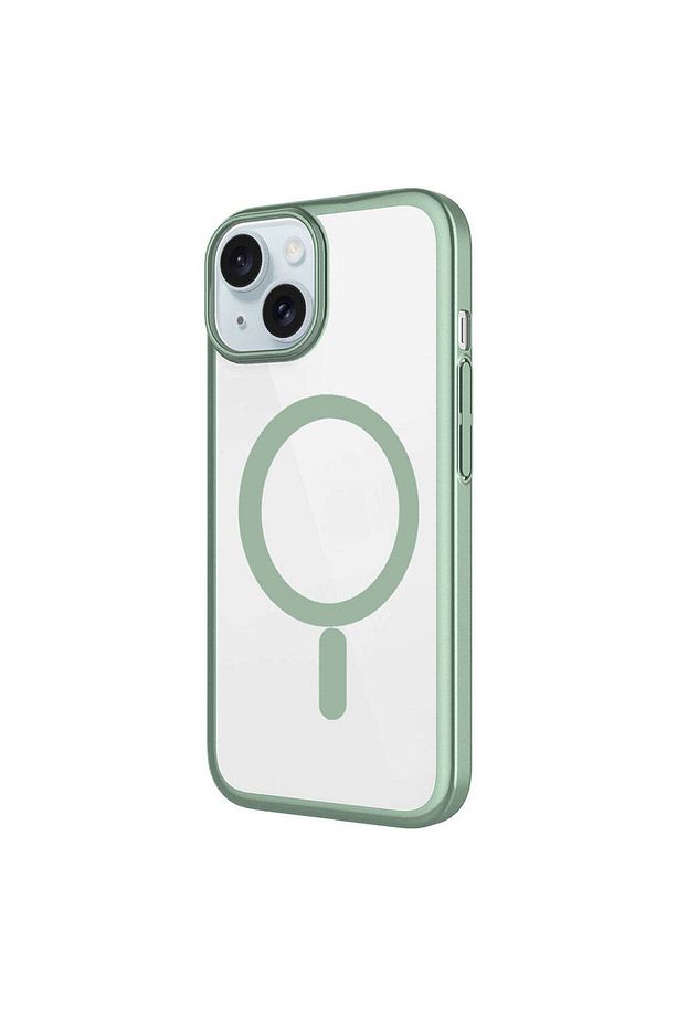 Apple iPhone 15 Plus Kılıf Wireless Şarj Özellikli Sert PC Zore Mat Riksos Magsafe Kapak - 5