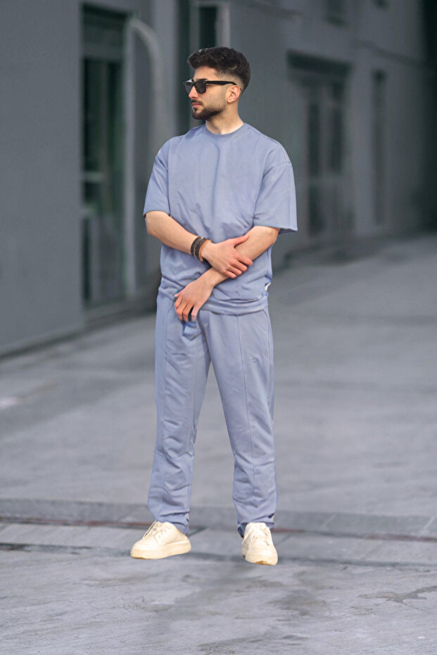 Men's Oversize Short Sleeve Summer Tracksuit Set